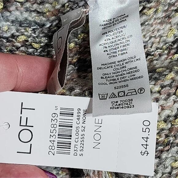 Loft woven metallic infinity scarf new!!!‎ - Picture 5 of 6